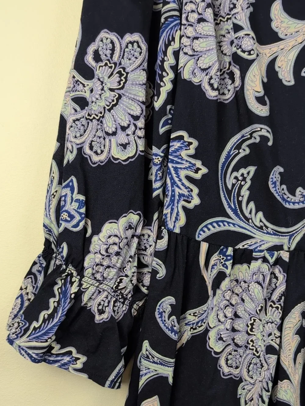 Fat Face Blue Maddox Palace Floral Dress Size 8 Cotton Comfy Easygoing